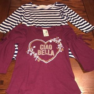 Girl’s Lily Bleu and and between Shirt Bundle Size 10